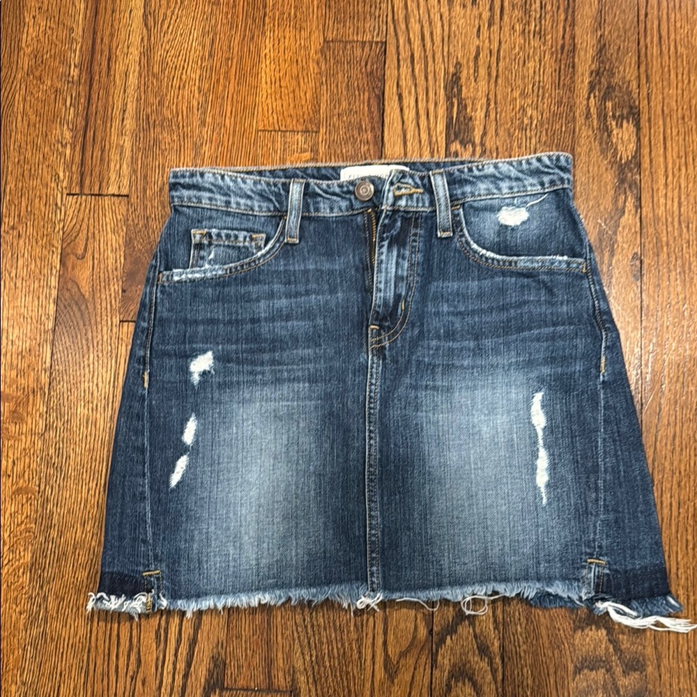 Flying Monkey Blue Mini jean Skirt